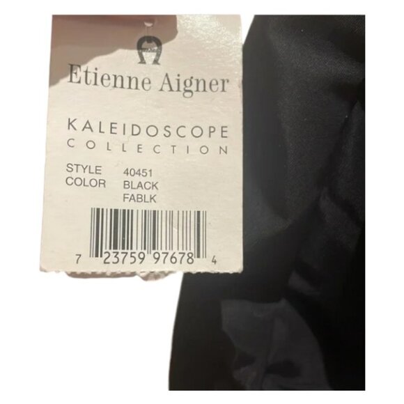 Etienne Aigner black Kaleidoscope Collection messenger/shoulder bag BNWT - Picture 10 of 10